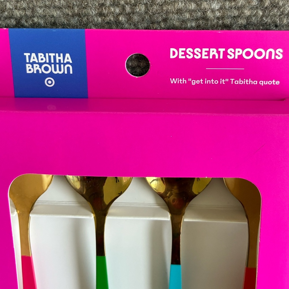 Tabitha Vibrant Dessert Bowls and Spoons Set - Picture 5 of 7